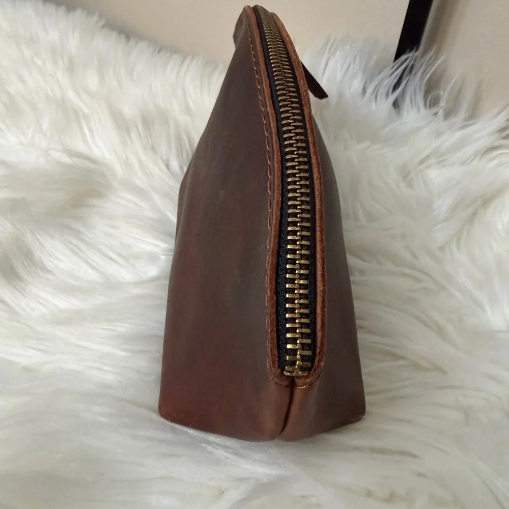 Portland Leather Rich Brown Pouch
